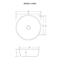 Ruvati 14 inch Bathroom Vessel Sink Round Gold Decorative Art Above Vanity Counter White Ceramic RVB0314WG - alternate 9